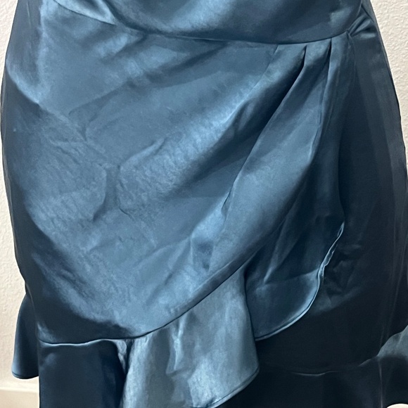 Skies are Blue One Shoulder Blue Dress Size Medium - Picture 4 of 5